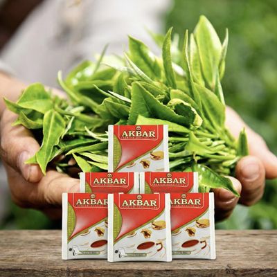Akbar, Premium Ceylon Black Tea, Single Origin Low Elevation Tea, Paper Envelope Teabags, 200 tea-bags, frustration free bulk packaging of 200 bags