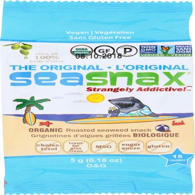(NOT A CASE) Grab & Go Seaweed Snacks Classic Olive