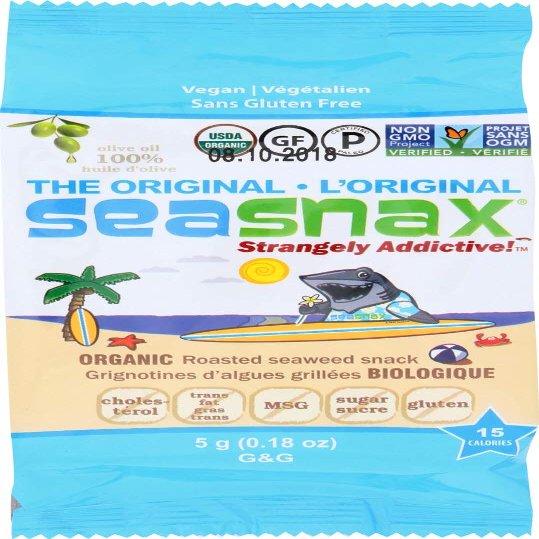 (NOT A CASE) Grab & Go Seaweed Snacks Classic Olive