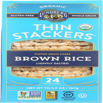 (NOT A CASE) Rice Cakes Thin Stackers Brown Rice Lightly Salted