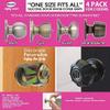 Enjoy Cover - Silicone Door knob Grips Maximum Grip Nonslip Arthritis & Senior Living Aids Grippy Easy Open Fits All Door Knob Universal Size Decorative 4 Pack (Black) view 2