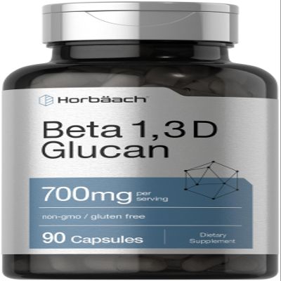 Horbach Beta Glucan 1 3D 700 mg | 90 Capsules | Beta 1,3, 1,6 D Glucan | Non-GMO, Gluten Free Supplement