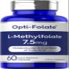 Carlyle L Methylfolate 7.5 mg | 60 Capsules | Optimized and Activated | Non-GMO, Gluten Free | Methyl Folate, 5-MTHF | by Opti-Folate view 1