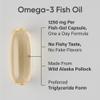 Sports Research Omega-3 Fish Oil 1250 - Triple Strength Fish Oil Supplement from Wild Alaska Pollock - MSC Certified Sustainable  Non-GMO  Soy Free - 30 Softgel Capsules view 2