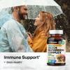 BIO KRAUTER Mushroom Complex for Immune Support 12-in-1 Lions Mane, Turkey Tail, Cordyceps, Chaga, Maitake, Reishi and More - 2100 mg per Serving 100 Caps, No Fillers, Non-GMO, 33 Days of Supply view 2