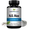 CRYSTAL PEAKS NUTRITION N.O. Max Nitric Oxide Supplement - L Arginine, Citrulline Malate, AAKG, Beta Alanine Amino acids - 60 Capsules view 1
