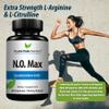 CRYSTAL PEAKS NUTRITION N.O. Max Nitric Oxide Supplement - L Arginine, Citrulline Malate, AAKG, Beta Alanine Amino acids - 60 Capsules view 2