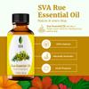 SVA Rue Essential Oil  1 Fl Oz  100% Natural Rue Oil - for Diffuser, Hair Care, Face, Skin Care, Aromatherapy, Scalp and Body Massage, Soap and Candle Making - with Dropper view 2