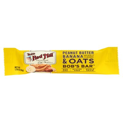 Bob's Red Mill 12pk Peanut Butter Banana & Oats Bar, 12 bars (Pack of 1) - Non GMO, Gluten Free, Kosher