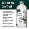 Natural Force Organic MCT Oil  Pure Glass Bottle  Made from 100% Virgin Coconut Oil + Certified Keto, Paleo, Kosher, Vegan & Non-GMO  Lab Tested for Quality and Purity - 32 Ounce view 2