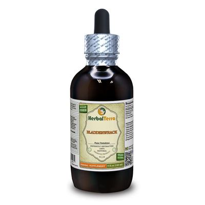Bladderwrack (Fucus Vesiculosus) Tincture, Dried Whole Plant Liquid Extract (Brand Name: HerbalTerra, Proudly Made in USA) 4 fl.oz (120 ml)