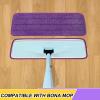 3 Pack 16.5 inch Reusable Mop Pads Microfiber Spray Mop Replacement Heads for Wet/Dry Mops Compatible with Bona Floor Care System (Purple) view 2