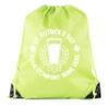 Custom St Patrick's Day Backpack Personalized Drawstring Bags, Reusable Gift bag - 10PK Lime CE2500Patty S4 view 1