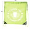 Custom St Patrick's Day Backpack Personalized Drawstring Bags, Reusable Gift bag - 10PK Lime CE2500Patty S4 view 2
