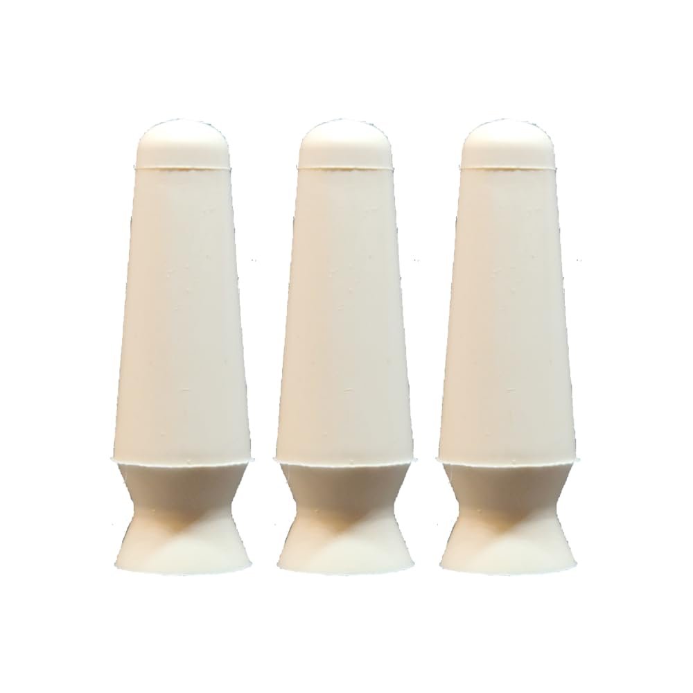 DMV Scleral Cup Large Contact Lens Handler -3 Pack - Inserts and Removes Scleral Contact Lenses and Prosthetic Eyes (White)