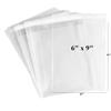 200ct Adhesive Treat Bags 6x9 Clear - 1.4 mils Medium Duty Thick Self Sealing Cellophane Plastic Bags view 1