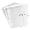 200ct Adhesive Treat Bags 3x4 Clear - 1.4 mils Thick Self Sealing OPP Plastic Bags for Bakery Cookies Christmas Party Decorative Gift Bags (3" x 4" - 200ct) view 1
