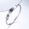 VNOX Medical Alert Emergency Jewelry DNR(DO NOT RESUSCITATE) Stainless Steel Cufff Bangle Bracelet,6.3-7.5" view 4