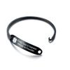 VNOX PACEMAKER Medical Alert ID Black Stainless Steel Emergency Cufff Bangle Bracelet for Women,5.7-6.9" view 4