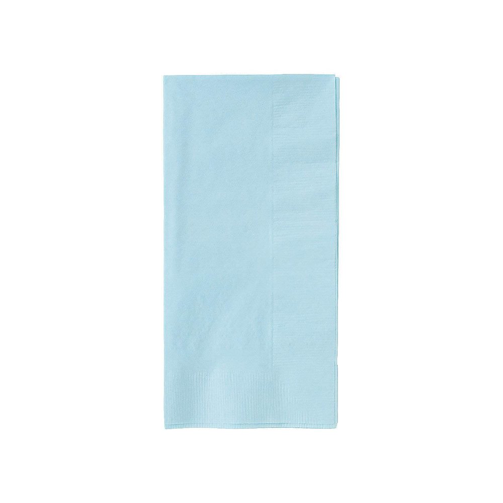 Fun Express - Light Blue Dinner Napkin (50pc) - Party Supplies - Solid Tableware - Solid Napkins - 50 Pieces