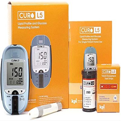 [CUROfit] CURO L5 Digital Meter - (10 Total Cholesterol Strips Included)