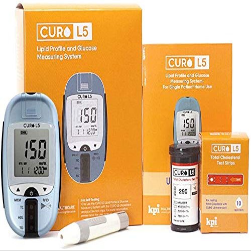 [CUROfit] CURO L5 Digital Meter - (10 Total Cholesterol Strips Included)