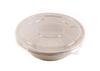 EcoQuality [2 Pack of 300] 29oz Round Disposable Bowls with Flat Lids Natural Sugarcane Bagasse Bamboo Fibers Sturdy Compostable Eco Friendly Environmental Paper Plastic Bowl Alternative Tree Free view 3