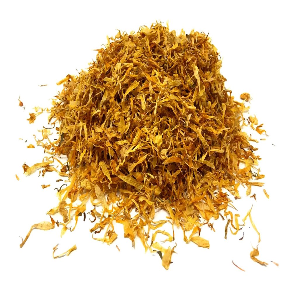 Calendula Petals Pure Dried Marigold Flower Petals Vegan | Gluten Free | Non-GMO | No Sugar Added - Net Weight: 0.35oz / 10g - Calendula Officinalis