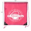 Custom St Patrick's Day Backpack Personalized Drawstring Bags, Reusable Gift bag - 10PK Pink CE2500Patty S6 view 2
