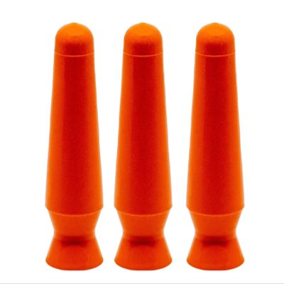 DMV Scleral Cup Large Contact Lens Handler -3 Pack - Inserts and Removes Scleral Contact Lenses and Prosthetic Eyes (Orange)