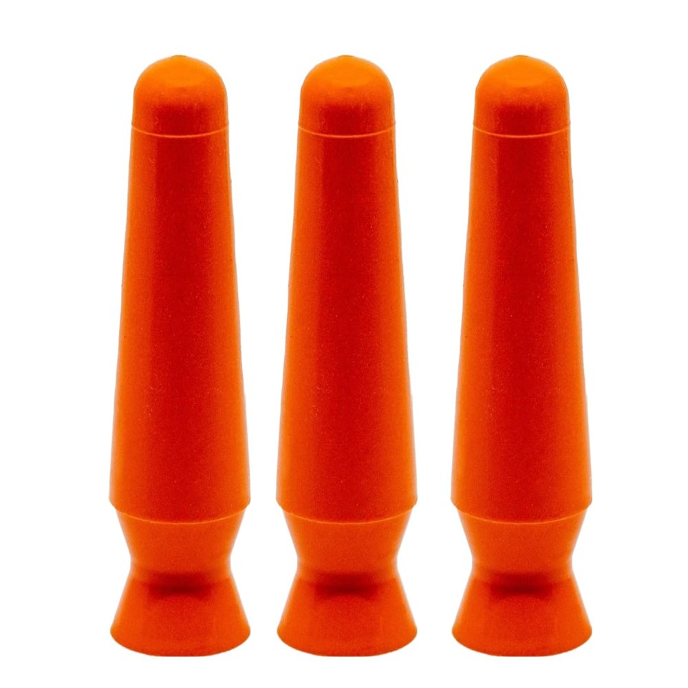 DMV Scleral Cup Large Contact Lens Handler -3 Pack - Inserts and Removes Scleral Contact Lenses and Prosthetic Eyes (Orange)