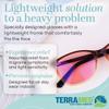 Terramed Just Think Comfort Migraine Glasses Fl-41 | Unisex Glasses for Migraine and Light Sensitivity Relief | UV Protection and Photophobia Eye Strain view 4