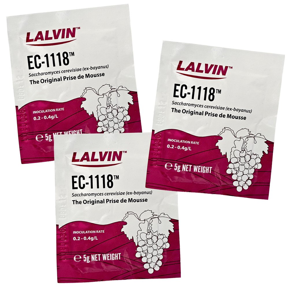 Lalvin EC-1118 Saccharomyces bayanus (15 Pack)