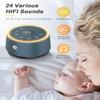 Dreamegg D1 Sound Machine - White Noise Machine with Baby Night Light for Sleeping, High Fidelity Sounds, Timer & Memory Feature, Sound Machine for Baby Adults, Home, Office, Travel (Navy Blue) view 2