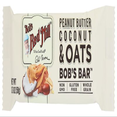 Bob's Red Mill Peanut Butter Coconut & Oats Snack Bar 1.76 Ounce (Pack of 1) - Gluten Free, Non-GMO, Whole Grain