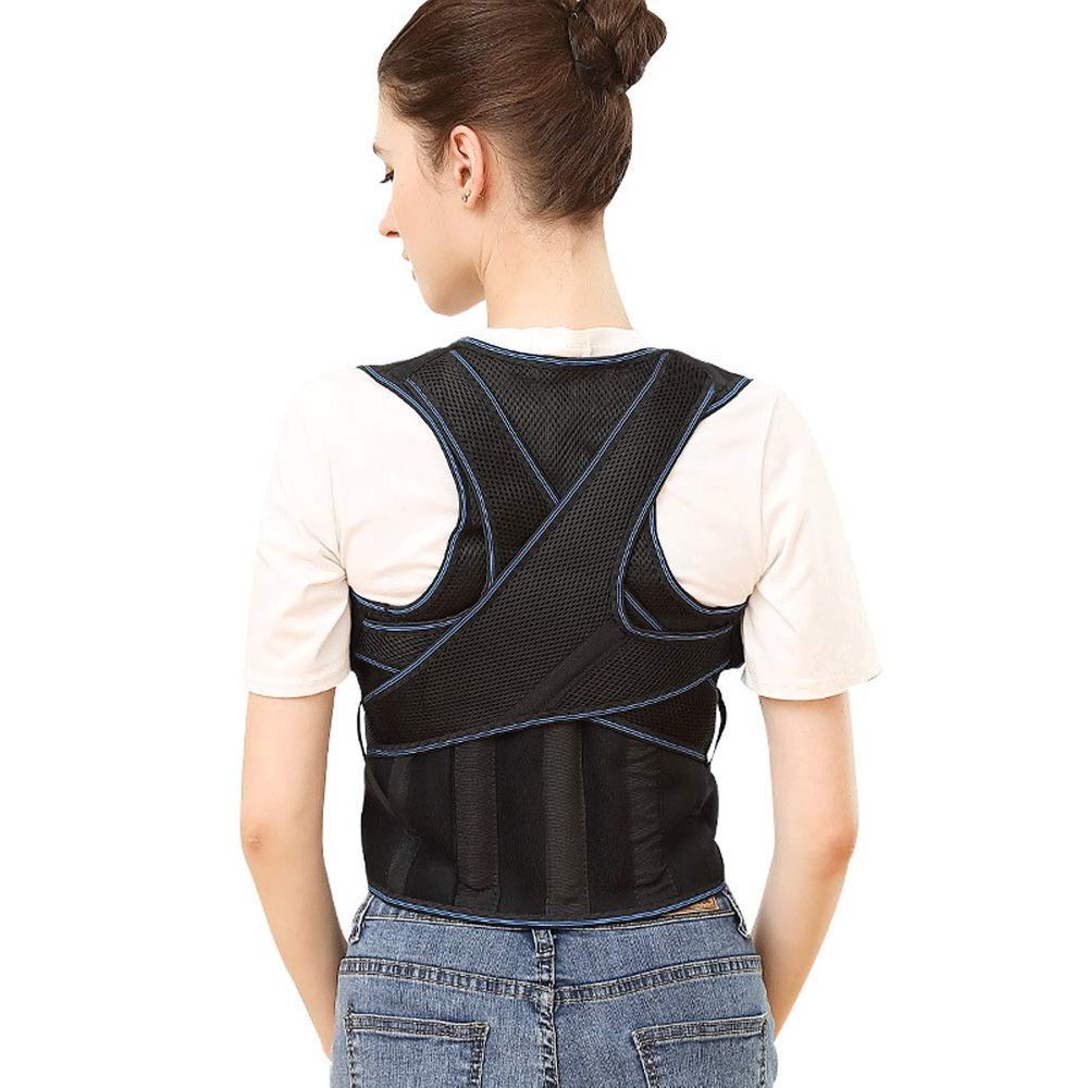 ZFF Posture Therapy Upper Back Brace,Posture Corrector - Best Brace Help to Improve Posture for Men & Women,Kids Hunchback (Size : M)
