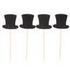 20pcs Paper Top Hats Cake Topper Cupcake Picks for Cake Decor Birthday Party Supplies view 3
