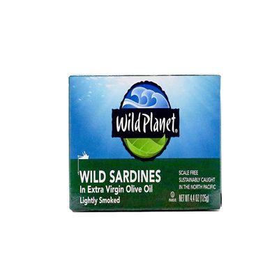 (3 pack) Wild Planet Wild Sardines in Extra Virgin Olive Oil, Lightly Smoked, 4.4 oz Can
