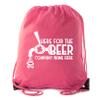 Custom St Patrick's Day Backpack Personalized Drawstring Bags, Reusable Gift bag - 3PK Pink CE2500Patty S1
