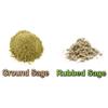 100% Natural Ground and Whole Sage Leaf Herb, Spice, Seasoning, Dried, Leaves, Chushed, Rubbed, Kosher Gluten-Free Non GMO (Whole Rubbed Sage, 1.5 Lb) view 2