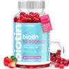 Artnaturals Biotin Gummies for Hair Growth - (100 Gummies - 10000mcg) - Natural Strawberry Vitamins Supports Nails and Skin - Gelatin, Gluten, Nut and Egg Free view 1