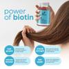 Artnaturals Biotin Gummies for Hair Growth - (100 Gummies - 10000mcg) - Natural Strawberry Vitamins Supports Nails and Skin - Gelatin, Gluten, Nut and Egg Free view 3