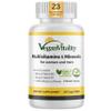 Vegan Vitality Multivitamins & Minerals for Women and Men with High Strength Vitamin B12, D3 & K2. 180 Vegan Multivitamin Tablets - 6 Months Supply. Vitamins for Vegans. Women Multivitamin view 1