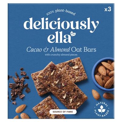 DELICIOUSLY ELLA Cacao & Almond Oat Bars, 50 GR