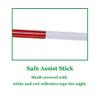 Folding Cane Blind Stick Walking Cane White for The Blind Person Visually Impaired Gadgets Collapsible Cane Mobility Stick Telescoping Canes Accessories for Blind Women Men Gifts (49 inch) view 4