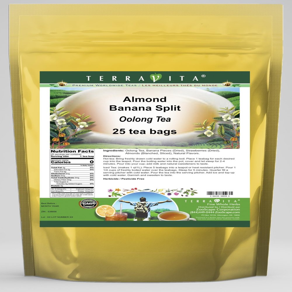 Almond Banana Split Oolong Tea (25 tea bags, ZIN: 538856)