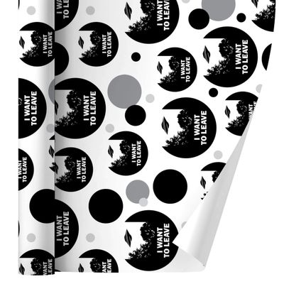 GRAPHICS & MORE I Want to Leave UFO Believe Funny Humor Gift Wrap Wrapping Paper Roll
