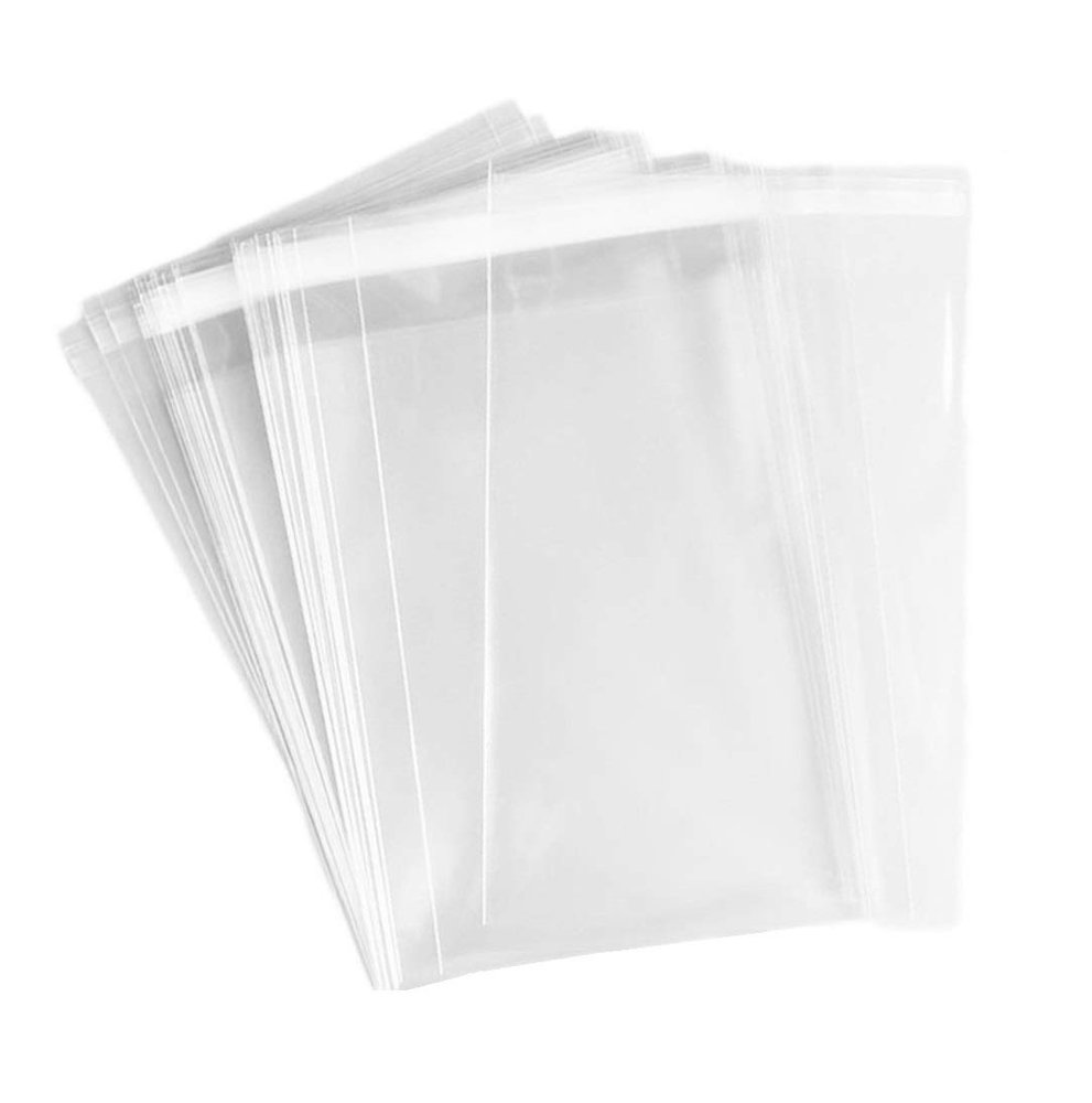 200ct Adhesive Treat Bags 3x5 Clear - 1.4 mils Thick Self Sealing OPP Plastic Bags for Bakery Cookies Christmas Party Decorative Gift Bags (3" x 5" - 200ct)