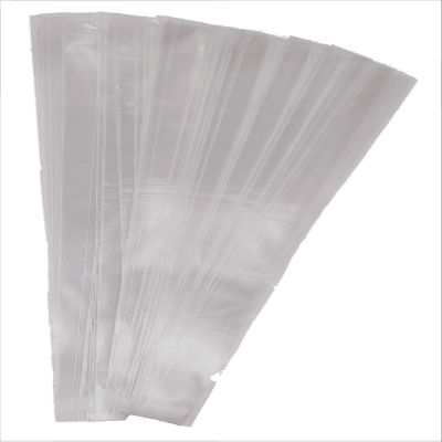 200ct Adhesive Treat Bags 1x10 Clear - 1.4 mils Thick Self Sealing OPP Plastic Bags for Bakery Cookies Christmas Party Decorative Gift Bags (1" x 10" - 200ct)