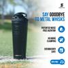 Ice Shaker Insulated Stainless Steel Shaker Bottle | 26oz, Navy | Cold for 30+ Hours | Insulated Cup with Twist-on Agitator | Odor-Free Bottle for Protein Shakes, Water, Smoothies, Cocktails view 4
